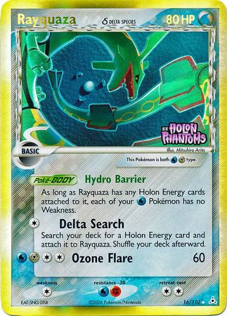 Rayquaza (16/110) (Delta Species) (Stamped) [EX: Holon Phantoms] | Total Play