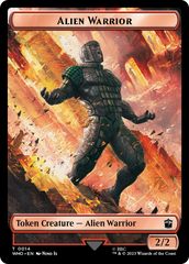 Soldier // Alien Warrior Double-Sided Token [Doctor Who Tokens] | Total Play