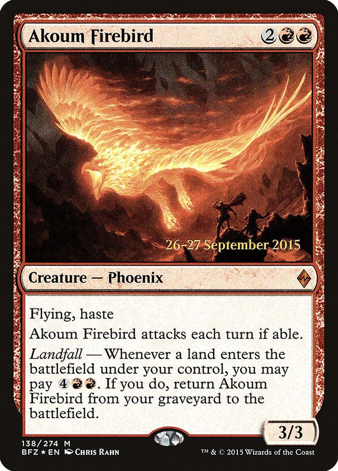 Akoum Firebird [Battle for Zendikar Prerelease Promos] | Total Play