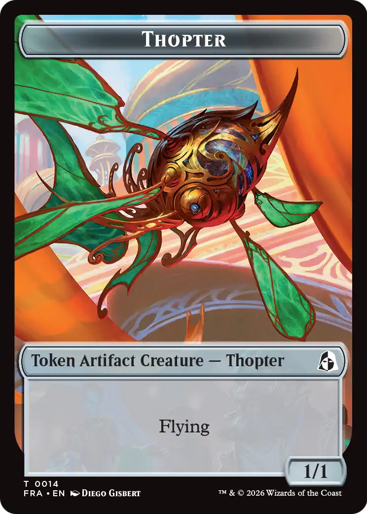 Heartwood // Thopter Double-Sided Token [Reality Fracture Tokens] | Total Play