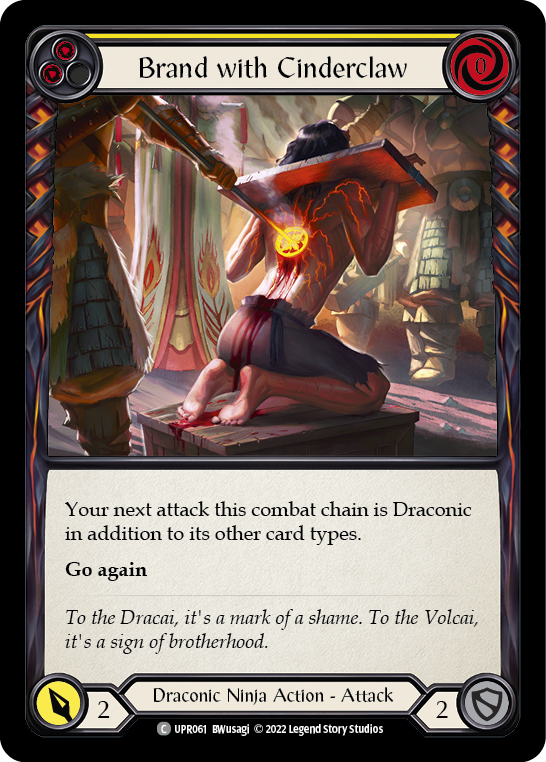Brand with Cinderclaw (Yellow) [UPR061] (Uprising) | Total Play