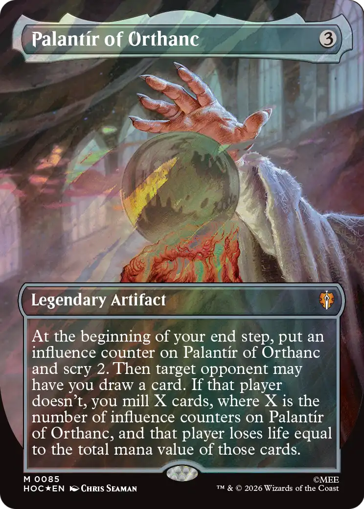 Palantir of Orthanc (Borderless) (Surge Foil) [The Hobbit: Eternal-Legal] | Total Play