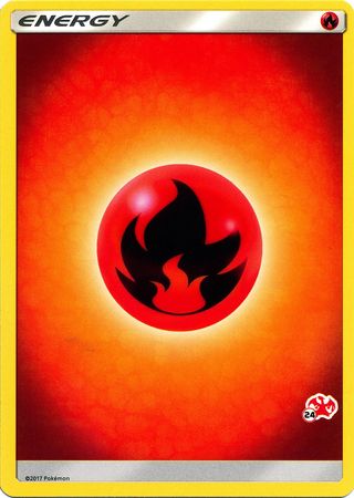 Fire Energy (Charizard Stamp #24) [Battle Academy 2020] | Total Play