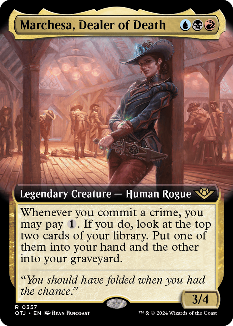 Marchesa, Dealer of Death (Extended Art) [Outlaws of Thunder Junction] | Total Play