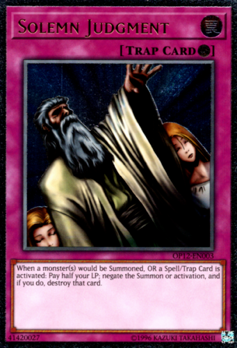 Solemn Judgment [OP12-EN003] Ultimate Rare | Total Play