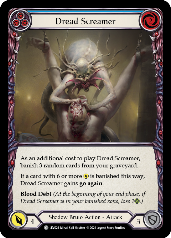 Dread Screamer (Blue) [LEV021] (Monarch Levia Blitz Deck) | Total Play