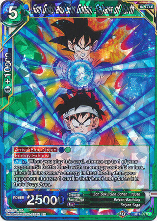 Son Goku and Son Gohan, Saiyans of Earth (DB1-091) [Dragon Brawl] | Total Play