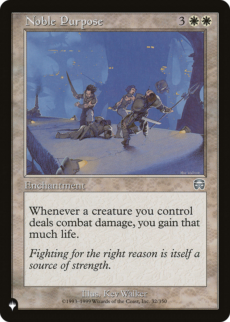 Noble Purpose [The List] | Total Play