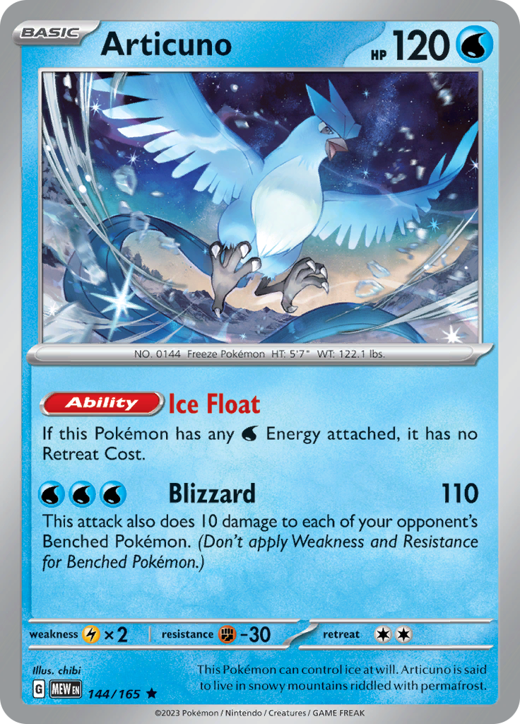 Articuno (144/165) [Scarlet & Violet 151] | Total Play