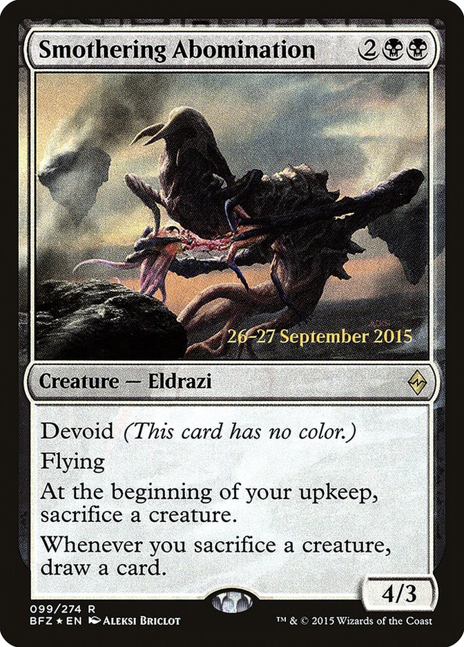 Smothering Abomination [Battle for Zendikar Prerelease Promos] | Total Play