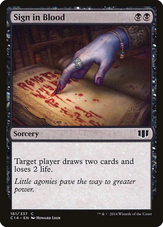 Sign in Blood [Commander 2014] | Total Play