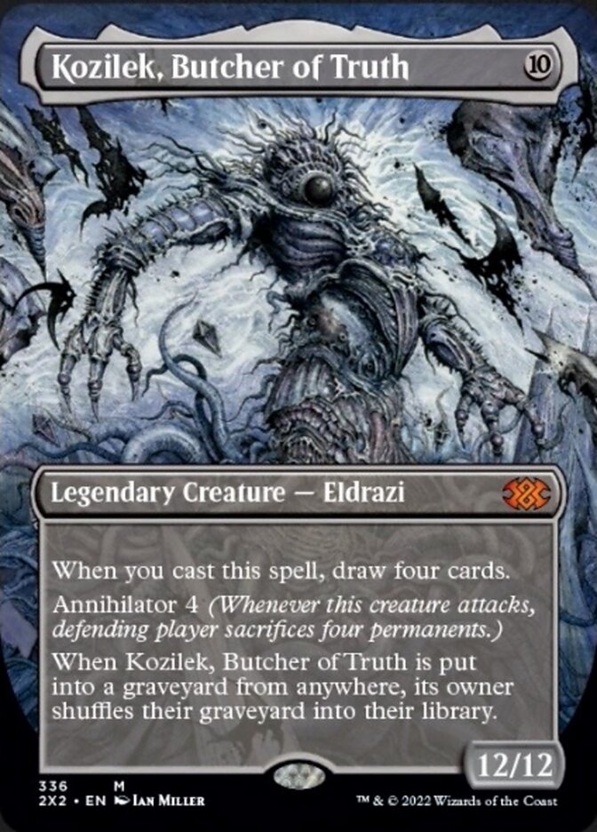 Kozilek, Butcher of Truth (Borderless Alternate Art) [Double Masters 2022] | Total Play