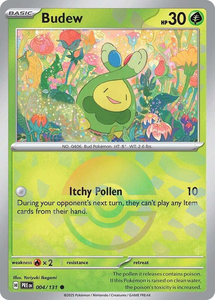 Budew (004/131) (Poke Ball Pattern) [Scarlet & Violet: Prismatic Evolutions] | Total Play