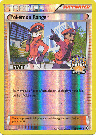 Pokemon Ranger (104/114) (Regional Championship Promo Staff) [XY: Steam Siege] | Total Play