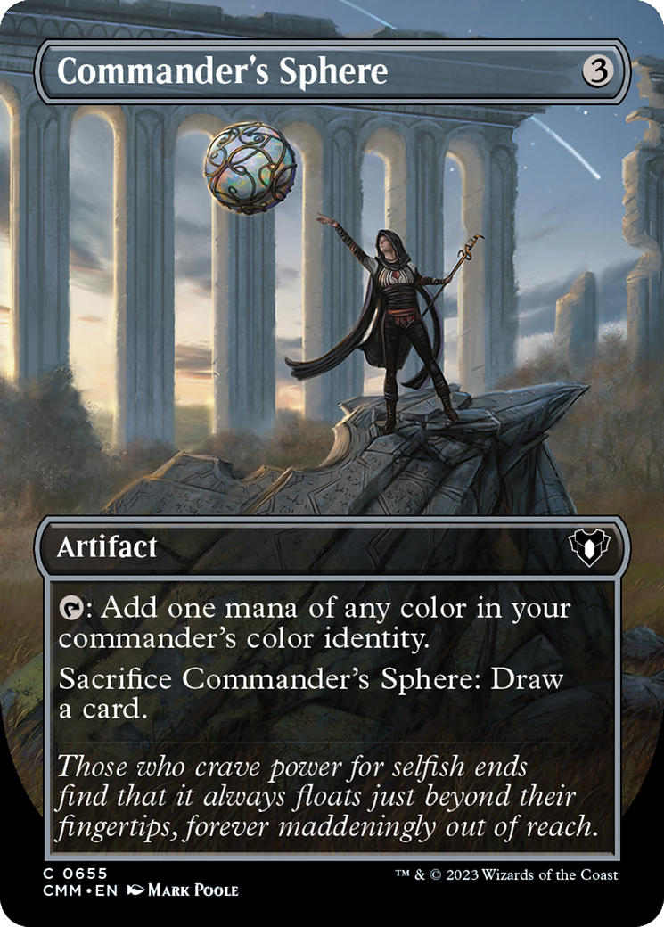 Commander's Sphere (Borderless Alternate Art) [Commander Masters] | Total Play