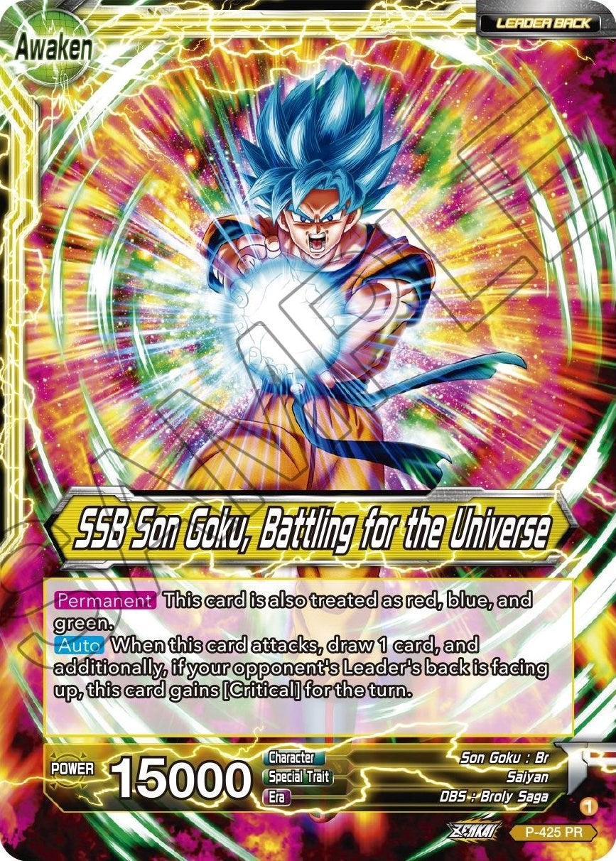 Son Goku // SSB Son Goku, Battling for the Universe (P-425) [Promotion Cards] | Total Play