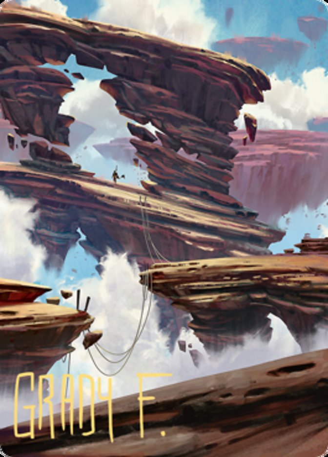 Boulderloft Pathway Art Card (Gold-Stamped Signature) [Zendikar Rising Art Series] | Total Play