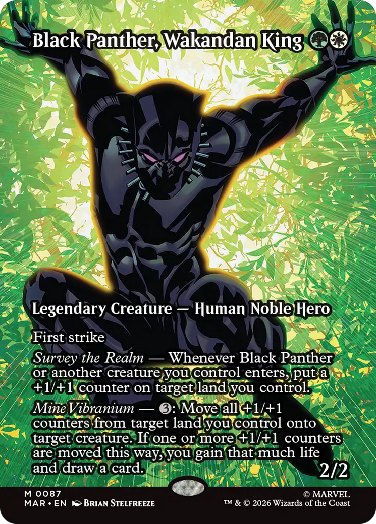 Black Panther, Wakandan King (Borderless) [Marvel Universe: Eternal-Legal] | Total Play