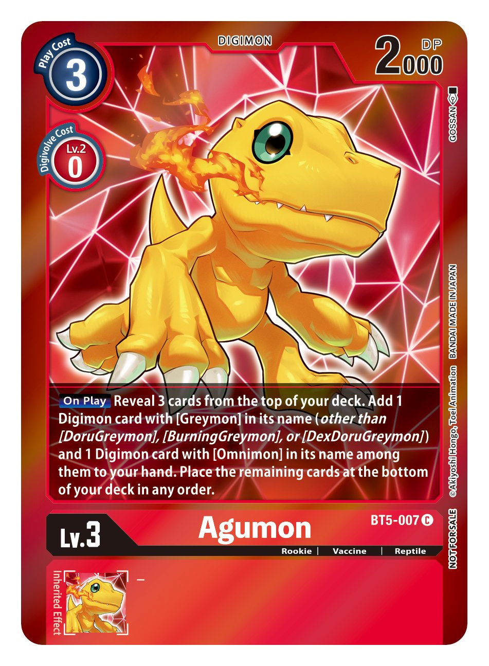 Agumon [BT5-007] (Event Pack 2) [Battle of Omni] | Total Play