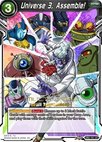 Universe 3, Assemble! (Divine Multiverse Draft Tournament) (DB2-161) [Tournament Promotion Cards] | Total Play