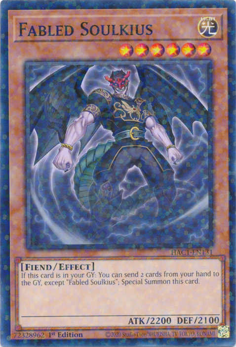 Fabled Soulkius (Duel Terminal) [HAC1-EN131] Parallel Rare | Total Play