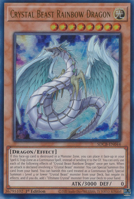 Crystal Beast Rainbow Dragon [SDCB-EN044] Ultra Rare | Total Play