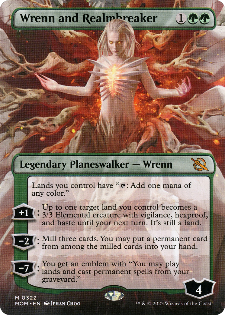 Wrenn and Realmbreaker (Borderless Alternate Art) [March of the Machine] | Total Play