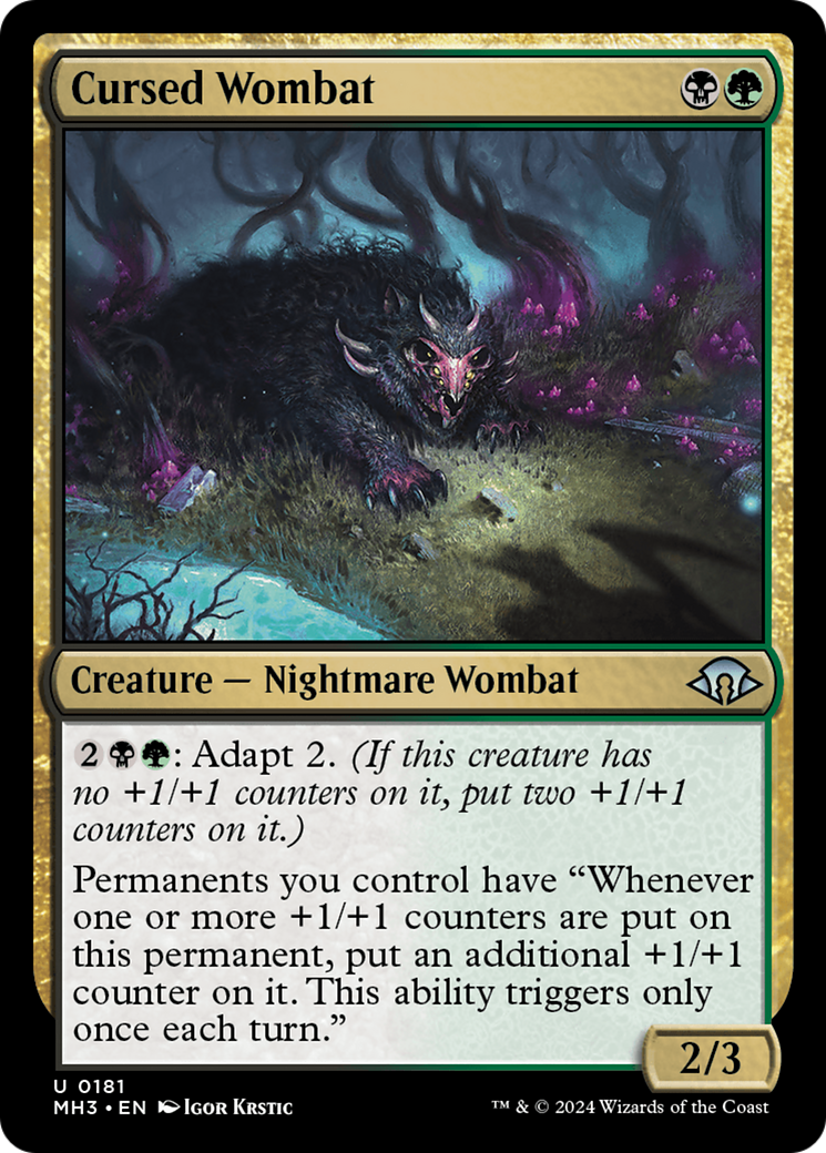 Cursed Wombat [Modern Horizons 3] | Total Play