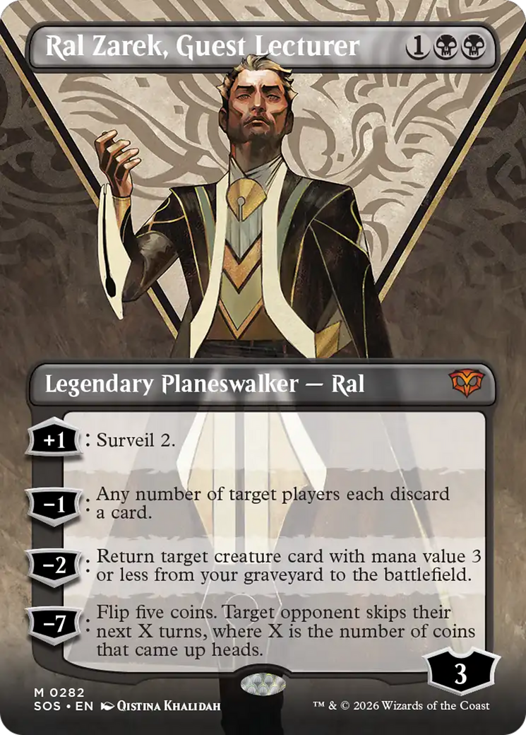 Ral Zarek, Guest Lecturer (Borderless) [Secrets of Strixhaven] | Total Play