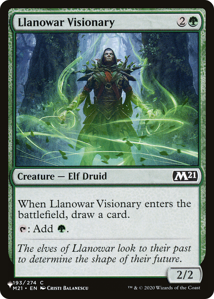 Llanowar Visionary [The List] | Total Play