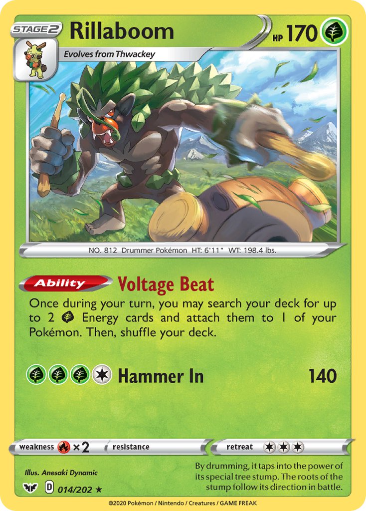 Rillaboom (014/202) [Sword & Shield: Base Set] | Total Play