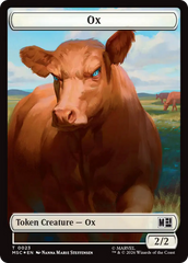 Ox (023) // Construct (030) Double-Sided Token (Surge Foil) [Marvel Super Heroes Commander Tokens] | Total Play