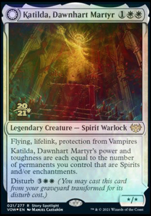 Katilda, Dawnhart Martyr // Katilda's Rising Dawn [Innistrad: Crimson Vow Prerelease Promos] | Total Play