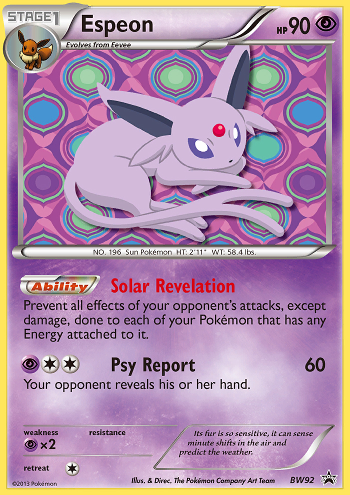Espeon (BW92) [Black & White: Black Star Promos] | Total Play
