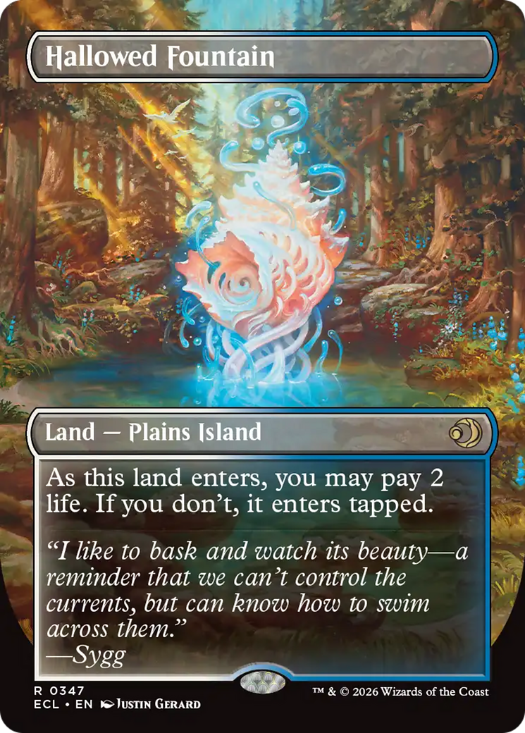 Hallowed Fountain (Borderless) [Lorwyn Eclipsed] | Total Play