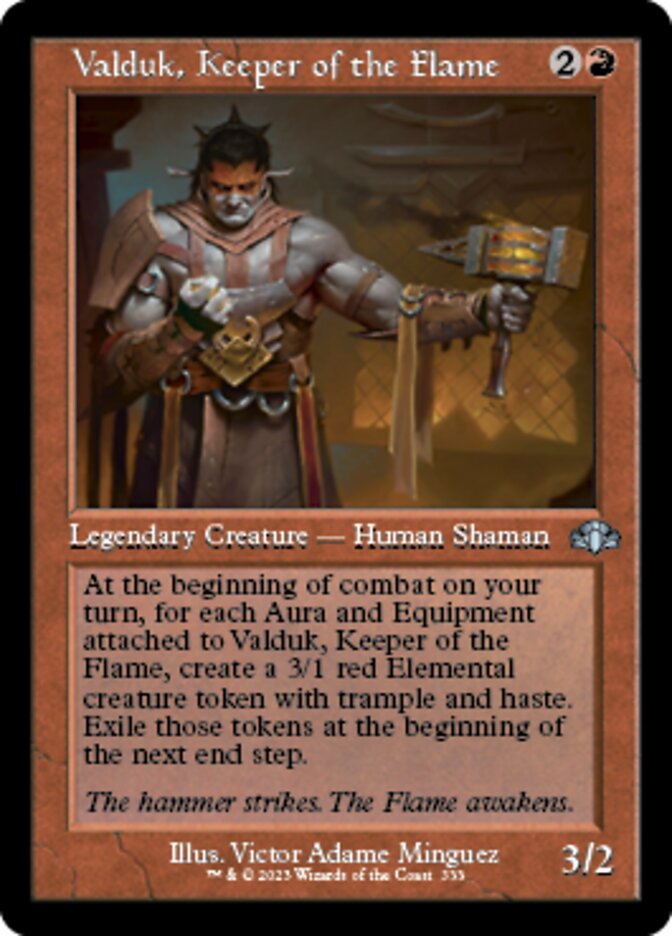 Valduk, Keeper of the Flame (Retro) [Dominaria Remastered] | Total Play
