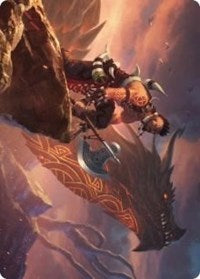 Dragonkin Berserker Art Card [Kaldheim Art Series] | Total Play