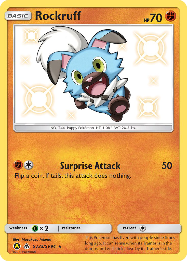 Rockruff (SV23/SV94) [Sun & Moon: Hidden Fates - Shiny Vault] | Total Play