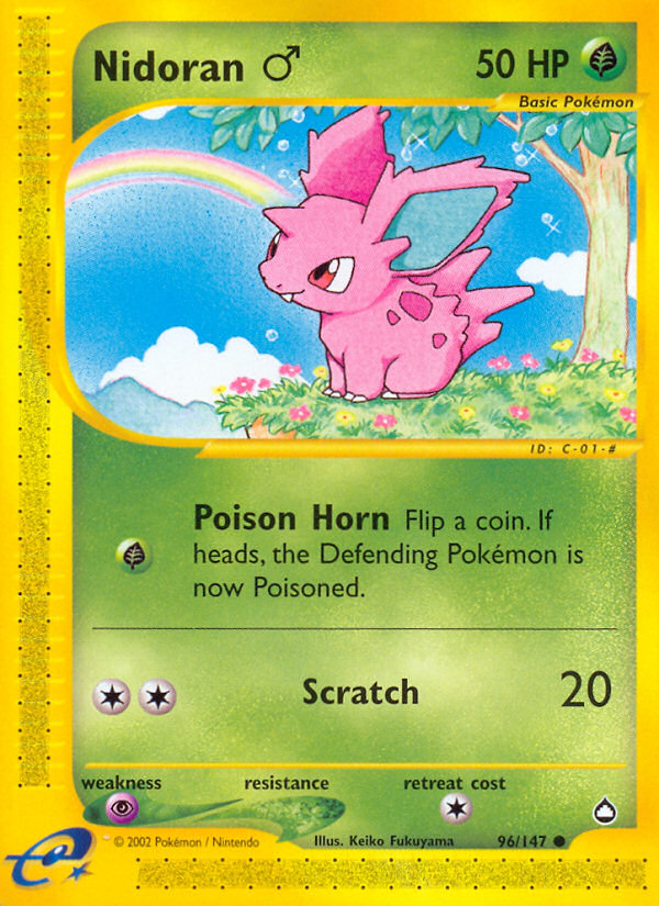 Nidoran (96/147) (Male) [Aquapolis] | Total Play