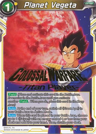 Planet Vegeta (Titan Player Stamped) (BT3-105) [Tournament Promotion Cards] | Total Play