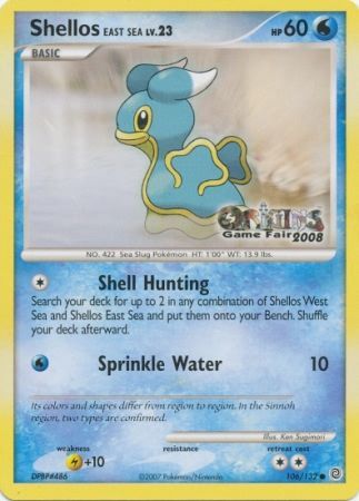 Shellos East Sea (106/132) (Origins Game Fair 2008) [Nintendo: Black Star Promos] | Total Play