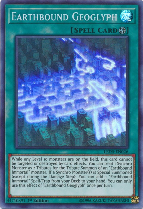 Earthbound Geoglyph [LED5-EN026] Super Rare | Total Play