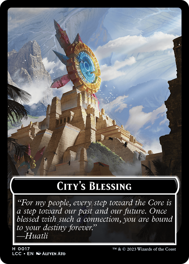 City's Blessing // Pirate (0005) Double-Sided Token [The Lost Caverns of Ixalan Commander Tokens] | Total Play