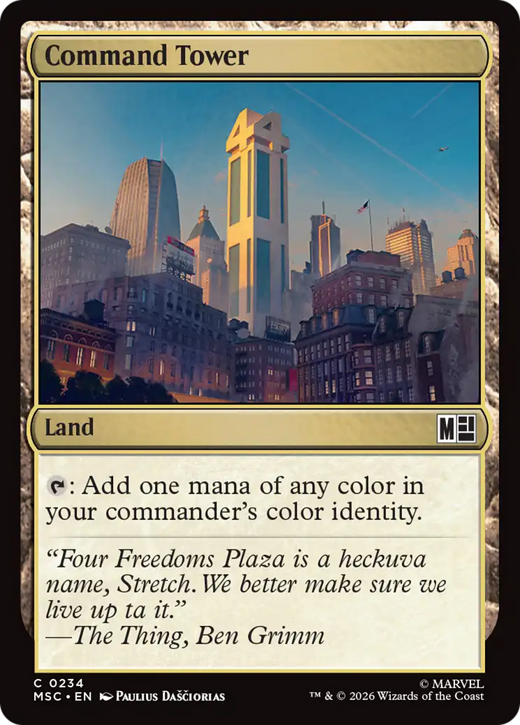 Command Tower (0234) (Surge Foil) [Marvel Super Heroes Commander] | Total Play