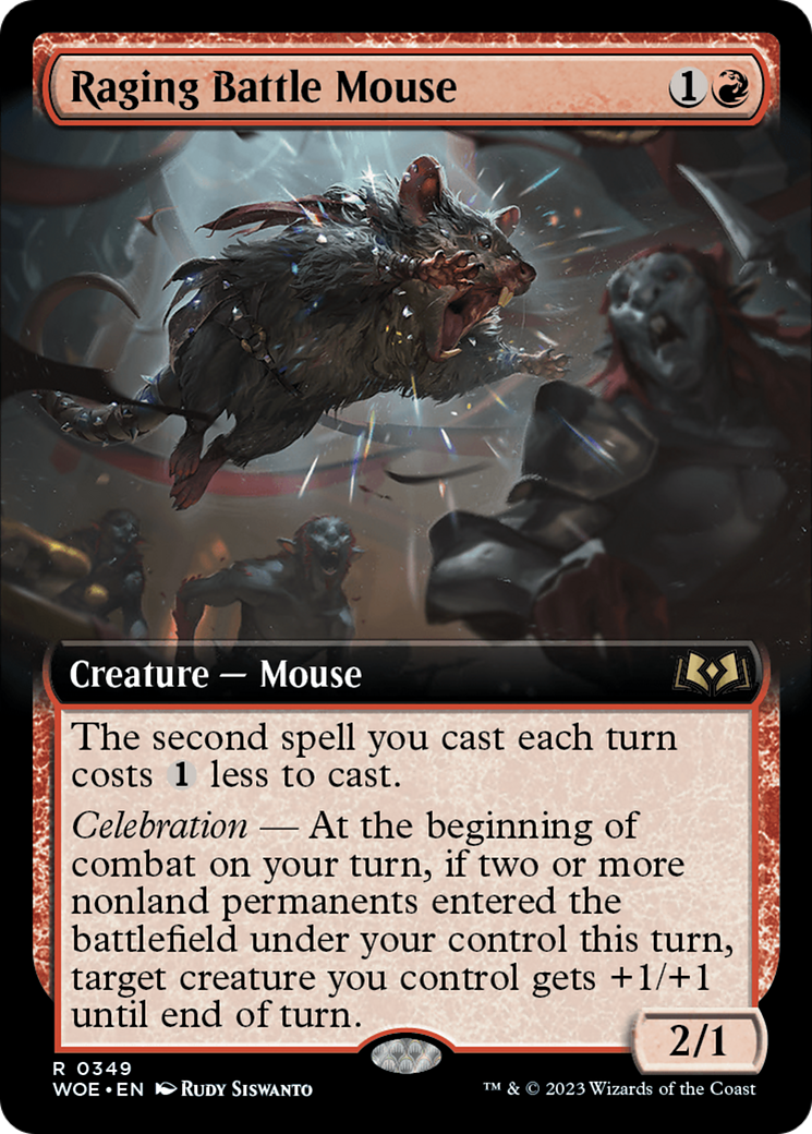 Raging Battle Mouse (Extended Art) [Wilds of Eldraine] | Total Play