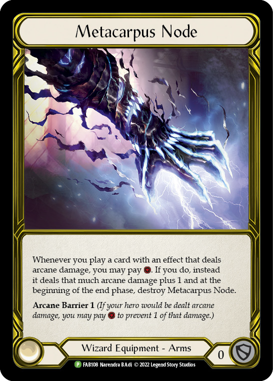 Metacarpus Node (Golden) [FAB108] (Promo)  Cold Foil | Total Play
