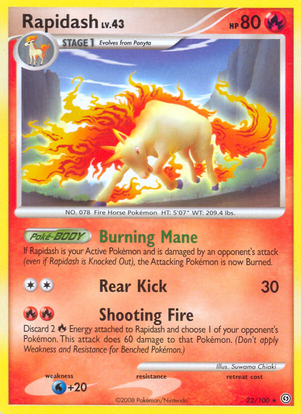 Rapidash (22/100) [Diamond & Pearl: Stormfront] | Total Play