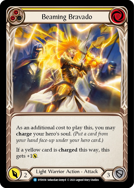 Beaming Bravado (Yellow) [DTD058] (Dusk Till Dawn)  Rainbow Foil | Total Play