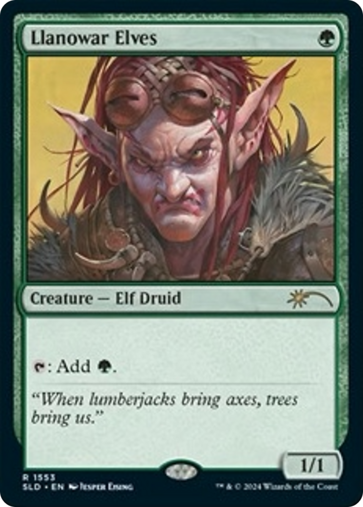 Llanowar Elves (1553) (Rainbow Foil) [Secret Lair Drop Series] | Total Play