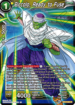 Piccolo, Ready to Fuse (BT17-091) [Ultimate Squad] | Total Play